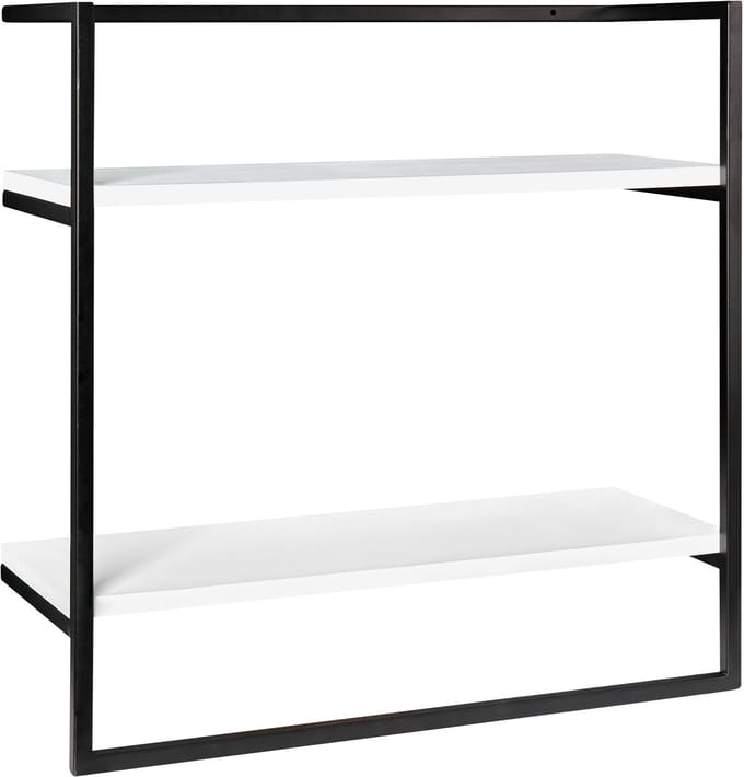 BETANIA - Handdoekrek 2 planken - Zwart - IJzer