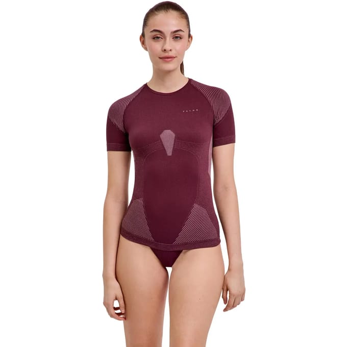FALKE Warm Shortsleeved Shirt sneldrogend functioneel functioneel shirt met korte mouwen dames bruin - maat S