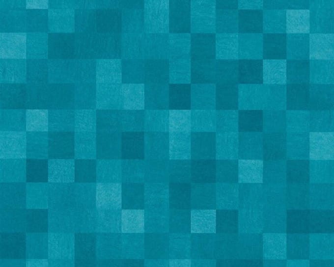 BLOKJES BEHANG - Blauw - AS Creation California