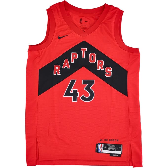 Basketbaltanktop heren Nba Icon Edition 22 Dri Fit Swingman Jersey nr. 43 Pascal Siakam Torrap University rood