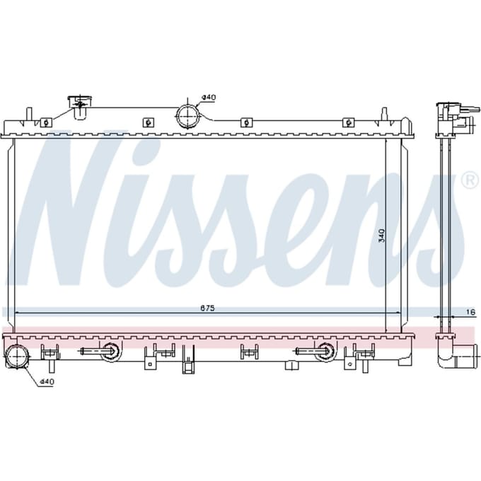 Radiator NISSENS 67720