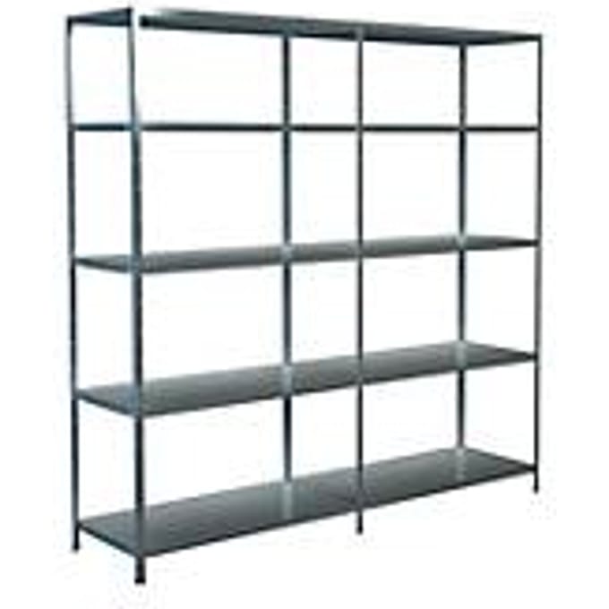 Legborden zonder grendels, H 2000 x B 2000 x D 500 mm, gegalvaniseerd