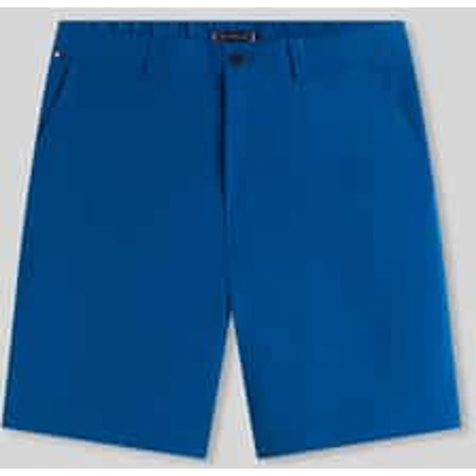 regular fit chino-shorts met labelstitching