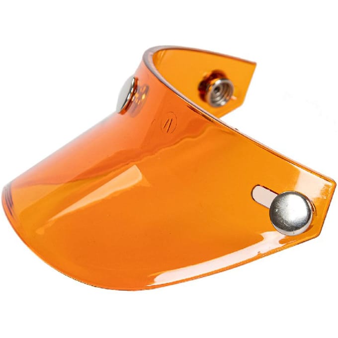 Universeel opklapbaar windscherm met 3 drukknopen voor open motorhelm oranje