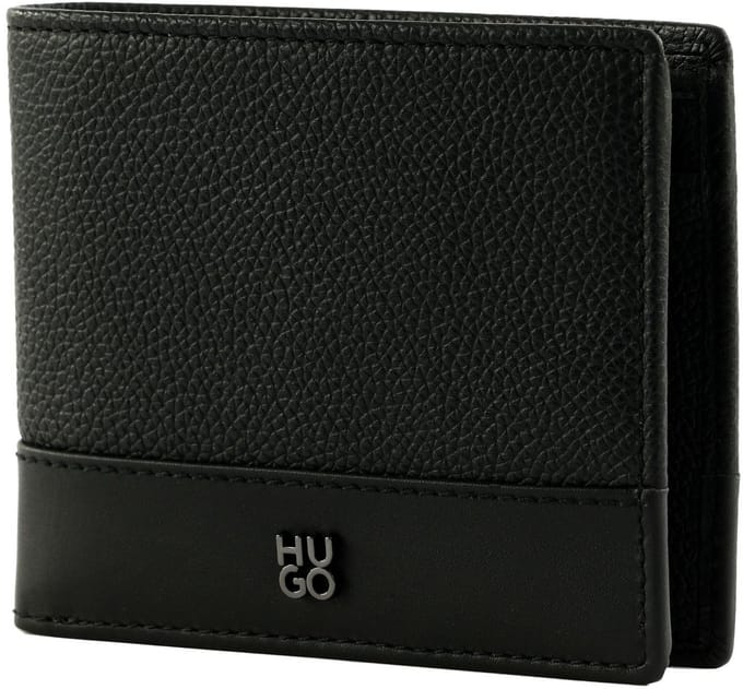 HUGO portemonnee Quantic Trifold Wallet Black zwart