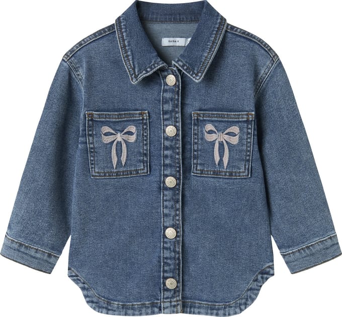 NAME IT - NMFDEVI DNM EMB JACKET 1224-SM K - Meisjes - Buitenjassen