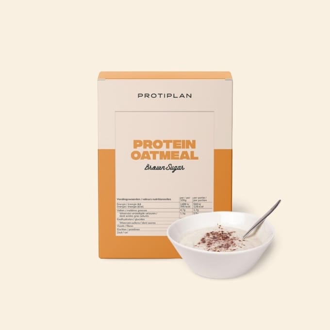 Protiplan - Havermout Bruine Suiker - 7 x 36 g - Eiwitrijk ontbijt
