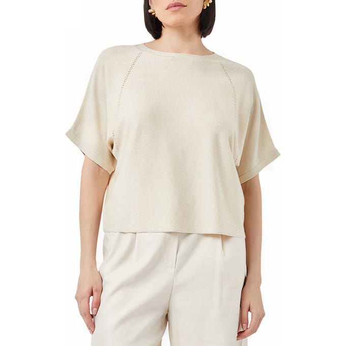 Comma  Pullover Offwhite Size: S | Knitted Sweaters Outlet | Dames | Wit