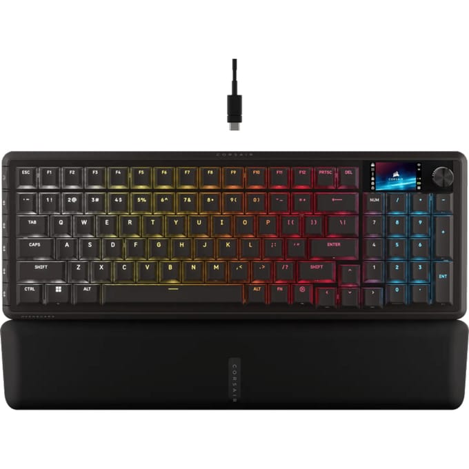 Corsair Vanguard 96 - Gaming Toetsenbord - MLX Lineair - RGB - Lcd-scherm – US QWERTY