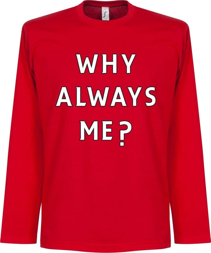 Why Always Me? Longsleeve Balotelli T-Shirt - L