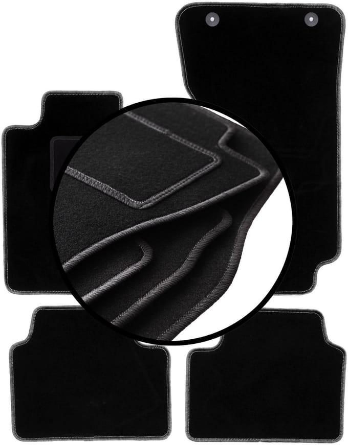 Complete set veloursmatten voor: Alfa Romeo Giulia 4x4 (4WD) sedan (2016-)
