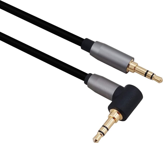 Anschlusskabel, Klinke 3,5mm Stecker/Stecker 90�, PREMIUM, 3,0m, schwarz