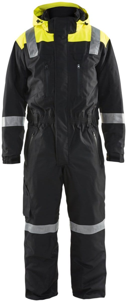 Blaklader Winteroverall 6787-1977 - Zwart/High Vis Geel - D100