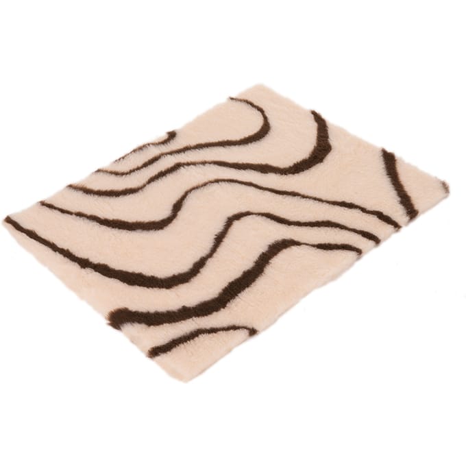 M: L 75 x B 50 cm - Vetbed® Isobed SL-Hondendeken Paw, Zwart/ Grijs