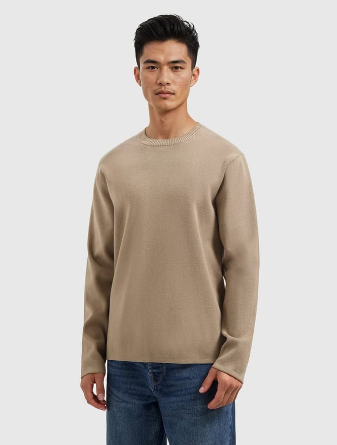 Pure Path Heavy Knit Sweater Taupe (25030811 - 53)