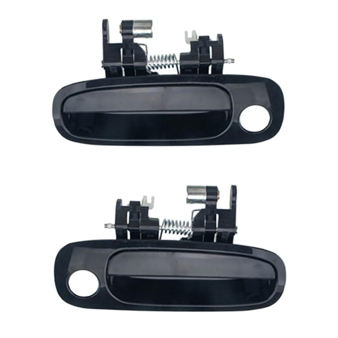 2PCSSet Auto Buitendeurklink Compatibel voor 19982002  Corolla Zwart zwart