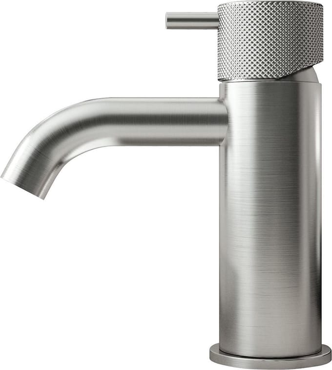 Hotbath Cobber X CX003C wastafelkraan laag geborsteld nikkel