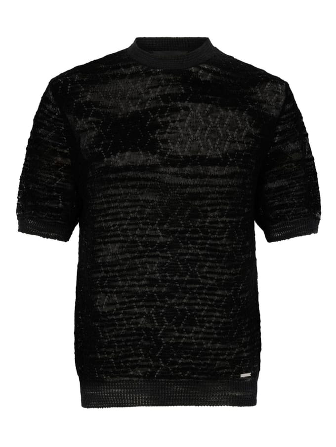 Dsquared2 t-shirt zwarte man geperforeerd