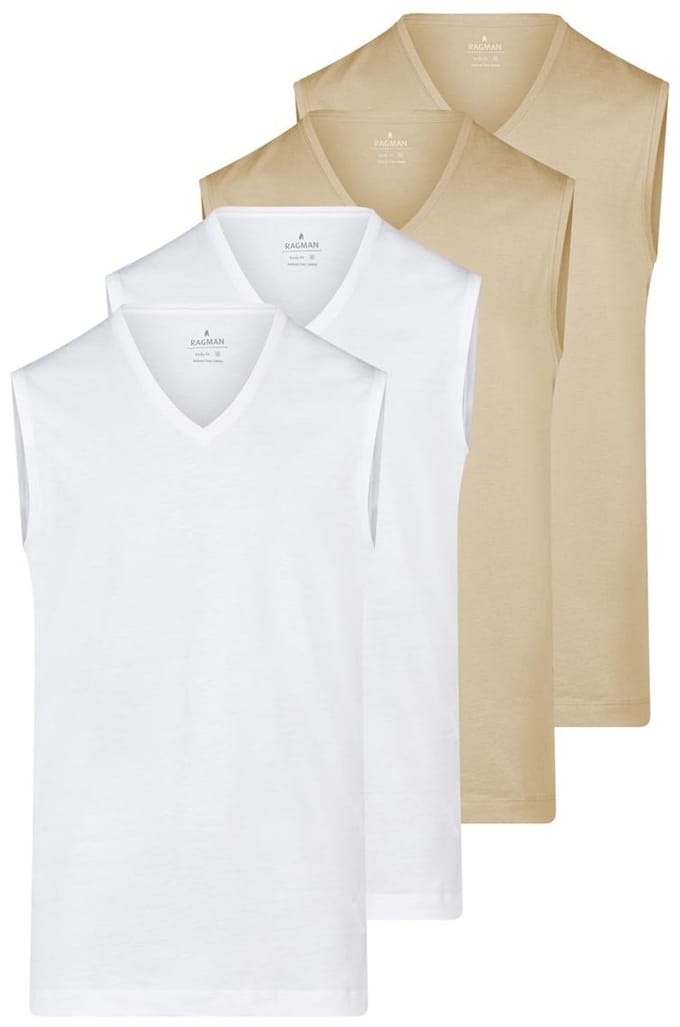 RAGMAN Heren onderhemd 4 pack Basic
