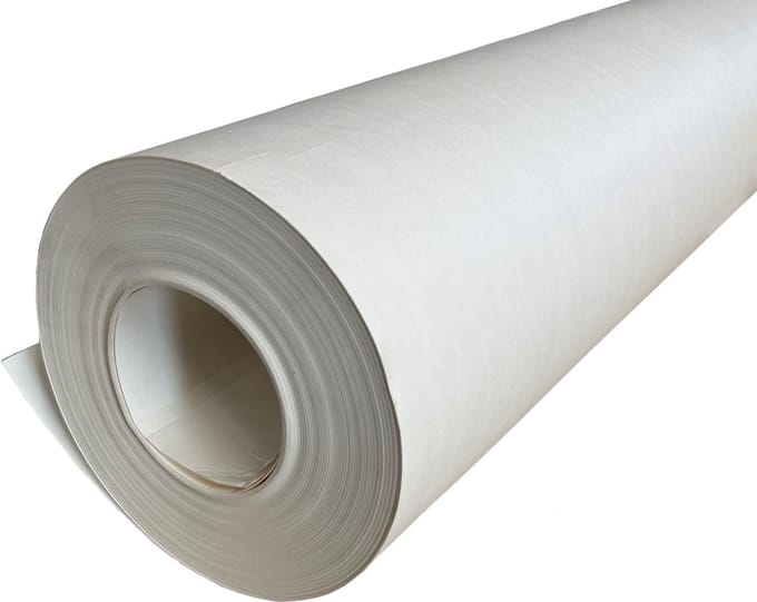 Kortpack - Kartonnen stucloper - 50m2 p/rol - 130cm breed - Wit - 1 Rol - 280gr/m2 - 100% recyclebaar - (039.0205)