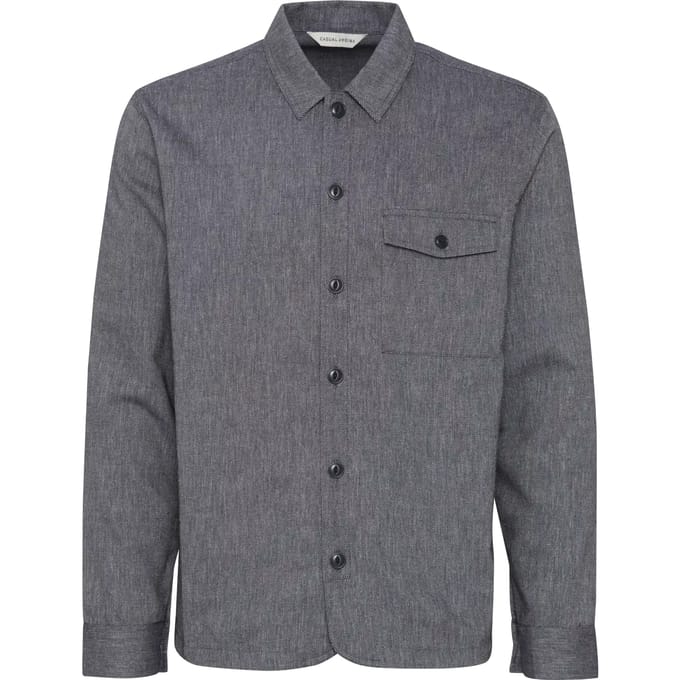Lange mouw overshirt van gemengde linnen Casual Friday Augusto 0066