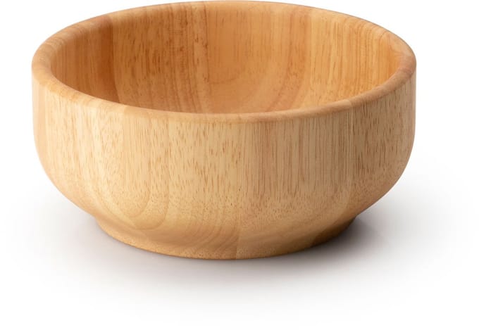 Continenta ronde slakom D18cm H8cm rubberhout