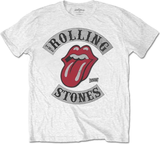 The Rolling Stones - Tour 1978 Heren T-shirt - S - Wit