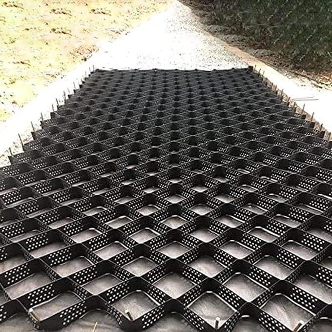 Grindrooster - Grindmat Oprit - Oprit Stabiliseren - Hoge Belastbaarheid - 5 cm dik - Zwart