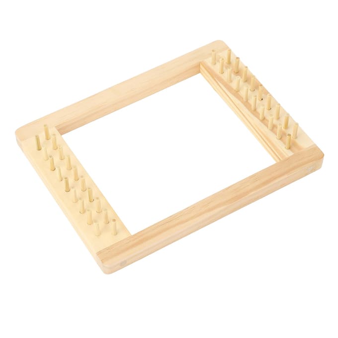 Houten Weefmachine met Naald en Schietspoel Dichte Kolom Beginners Breiframe voor beige