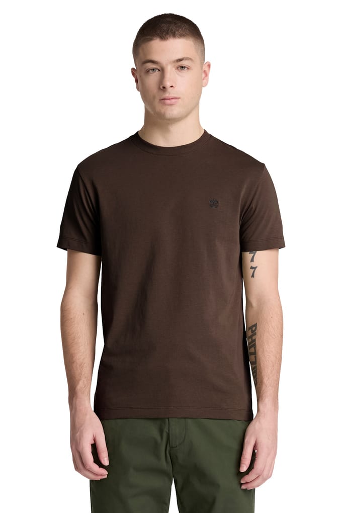 Timberland Oyster River Chest Logo Ss Tee Slim Mole Taglia: S | Magliette basic Outlet | Uomo