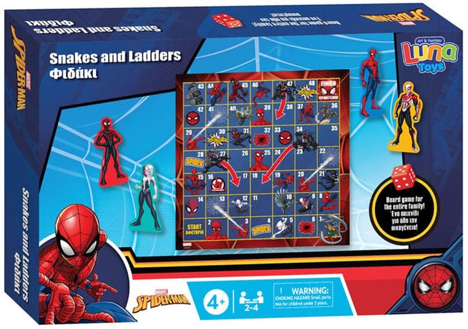 Slangen & Ladderspel Spiderman