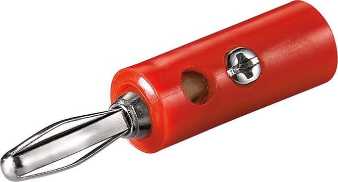 Pro Banana Plug 4mm - Red