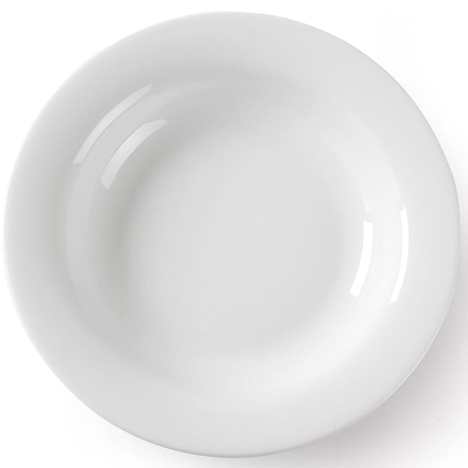 OPTIMA soepbord, wit porselein, diameter 220 mm, set van 1 - Hendi 770863