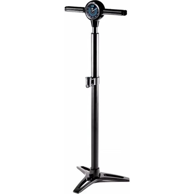 Crankbrothers Klic HP Handpomp en Analoge Manometer incl. framehouder, zwart