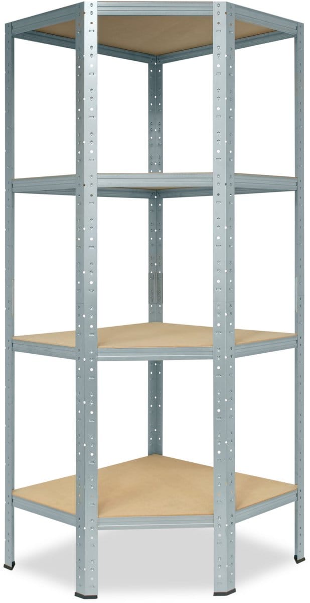 Shelfplaza HOME hoekstelling - 155x60x30 cm - verzinkt - 4 planken