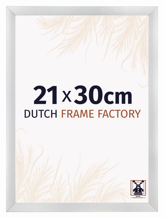 Fotolijst 21x30 cm - MDF - Zilver Mat - Praag