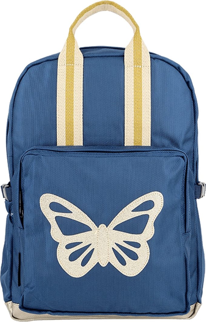 Caramel & Cie Rugzak Midden - Vlinder blauw