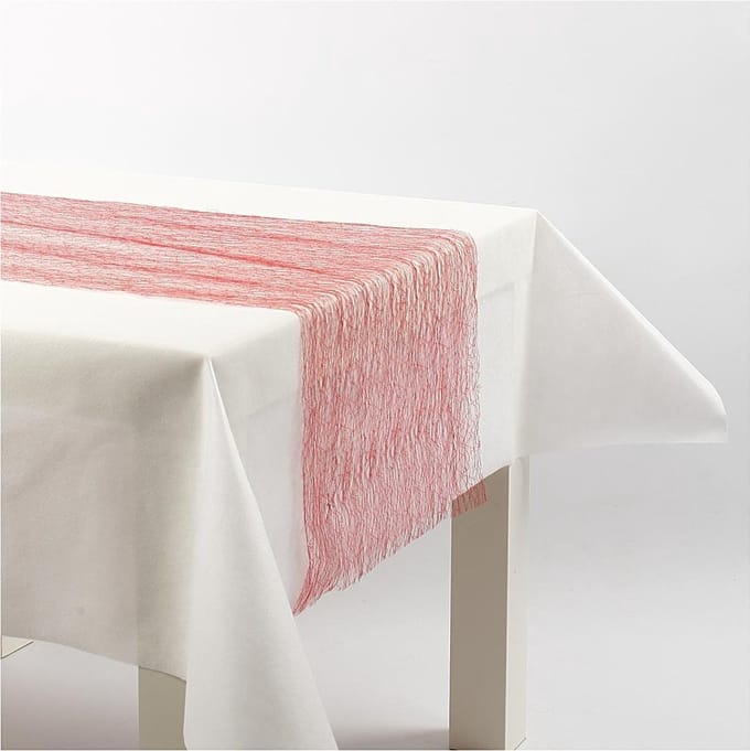 Tafellopers, B: 30 cm, rood, 10 m/ 1 rol