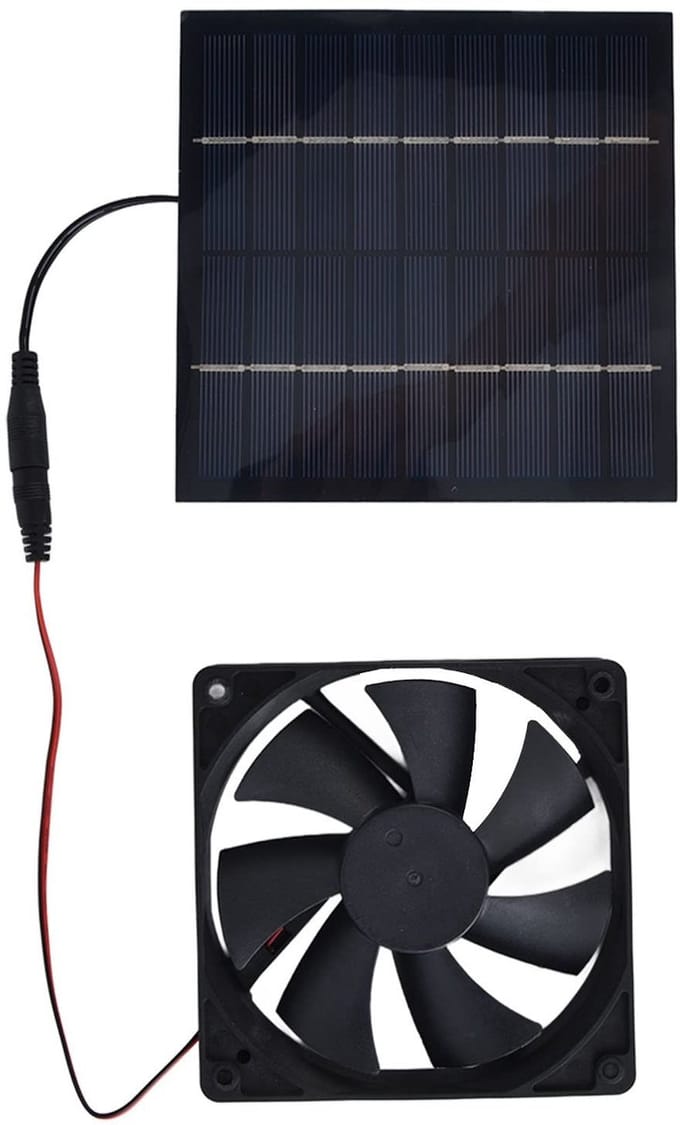 Cosensi - Dailygoods - Solar Ventilator Kit voor Auto met 10W Zonnepaneel