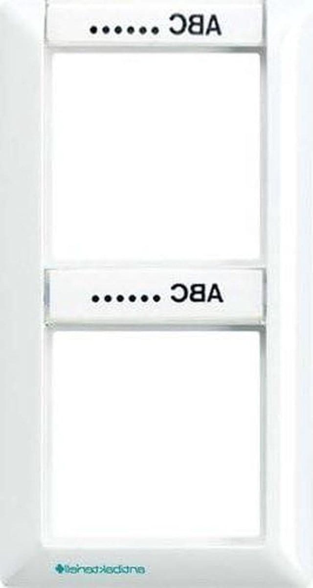 Combinatieraam - Frame Afdekraam - Wandafwerking - Verticaal 2-voudig - 805 x 1515 mm - Alpinewit