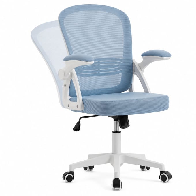 Bureaustoel – 90° Opklapbare Armleuning – Hoogteverstelbaar – Ergonomisch – Thuiskantoor / Student