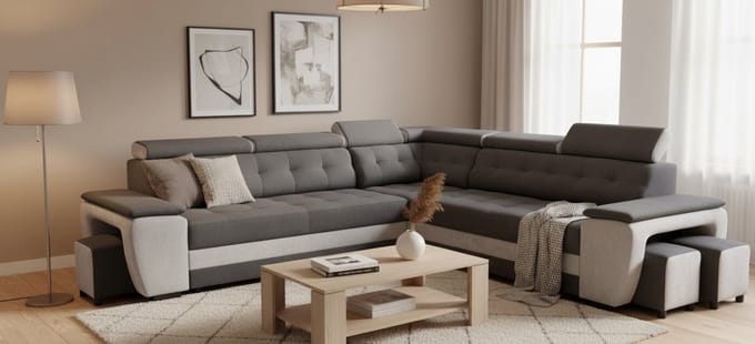 Bed 277x100 cm – Met Hoofdbord – Antraciet – Medahomestore