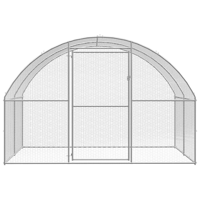 Vidaxl Cage Extérieure Pour Poulets, 3X8X2 M, Acier Galvanisé