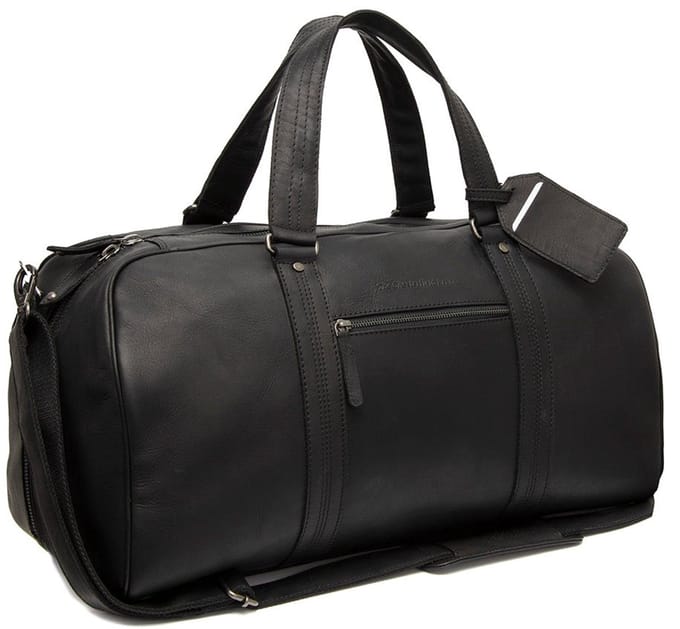 The Chesterfield Brand Rivaro Waxed Pull Up Weekendtas - Reistas - Zwart