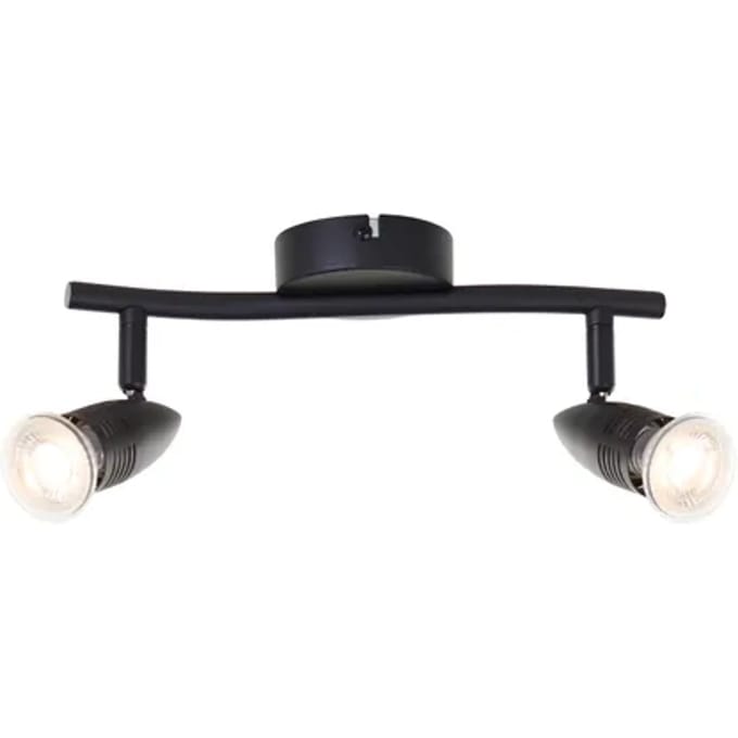 Baseline Opbouwspot Milano - Zwart - 27,5cm - 2xgu10