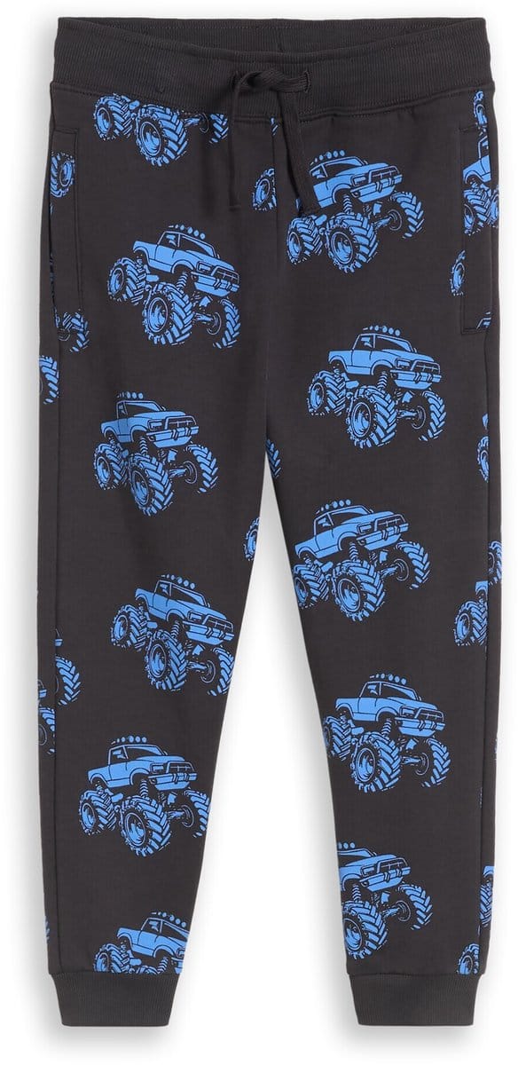 Tom Tailor - Basic joggingbroek met patroon - Maat 110 - grey blue monster truck design