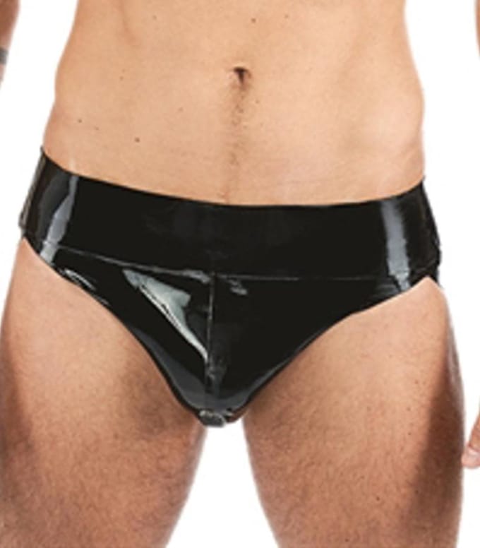 Mister b rubber jock strap black medium
