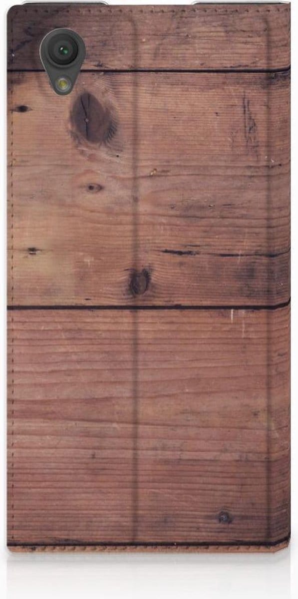 Sony Xperia L1 Book Wallet Case Old Wood