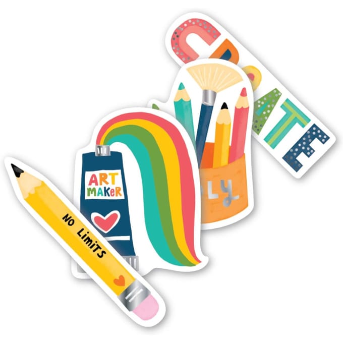 OOLY stickiville stickers Art maker vinyl 4 stks