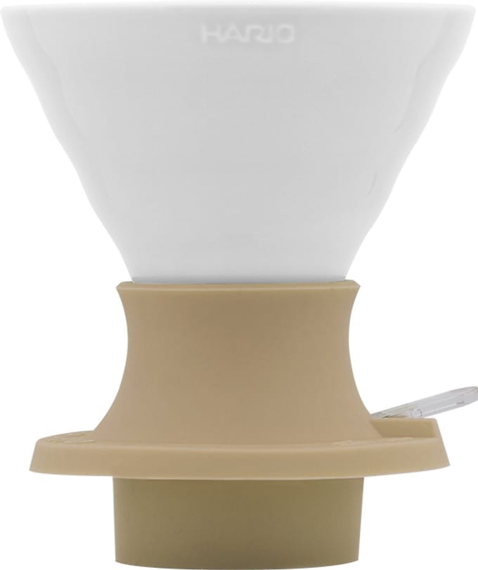 HARIO V60 Immersion Colour Dripper Switch - 02 Size - Immersie Koffiedripper - Keramiek - Wit